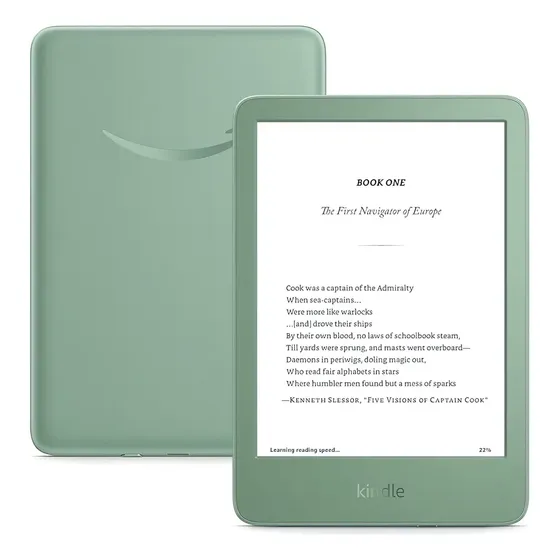 Kindle Basic 2024 Amazon 11ª Geração 16gb Verde Claro Verde