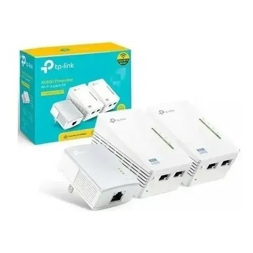 Repetidor de Sinal Wi-Fi Powerline AV600 TP-Link TL-WPA4220KIT Pack 3