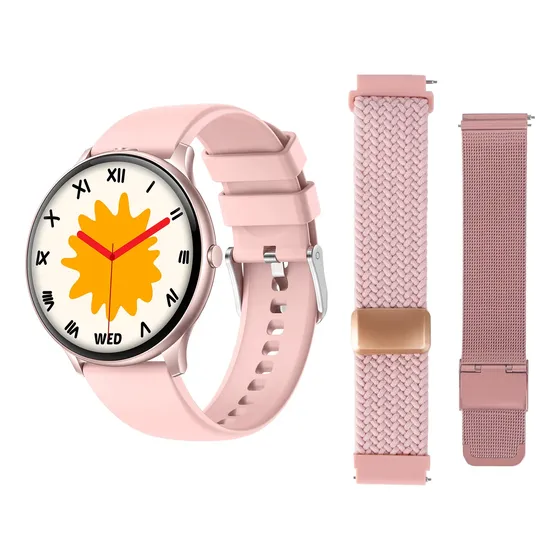 Smartwatch Feminino 1.46 Full Touch Assistente De Voz