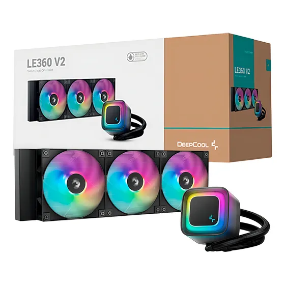 Water Cooler Deepcool Le360 V2 Preto Anti-leak Argb 360mm Ar