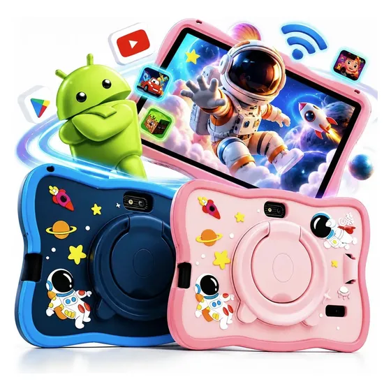 Tablet Infantil 128gb Android Tela Touch Hd Wifi Astronauta