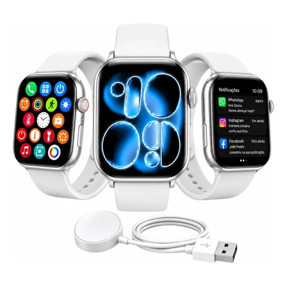 Relógio Smartwatch Pro Série 11 Tela 2.01 Gps Nfc Bluetooth Relógio Smartwatch Pro Série 11 Tela 2.01 Gps Nfc Bluetooth