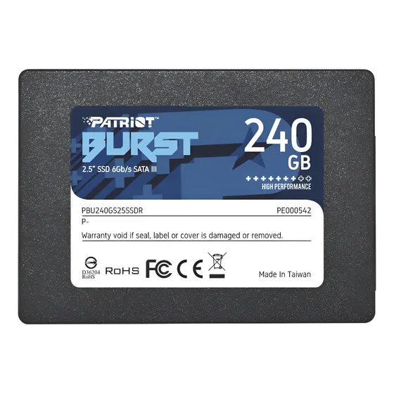Hd Ssd Patriot Burst Pbu240gs25ssdr Pe000542 240gb