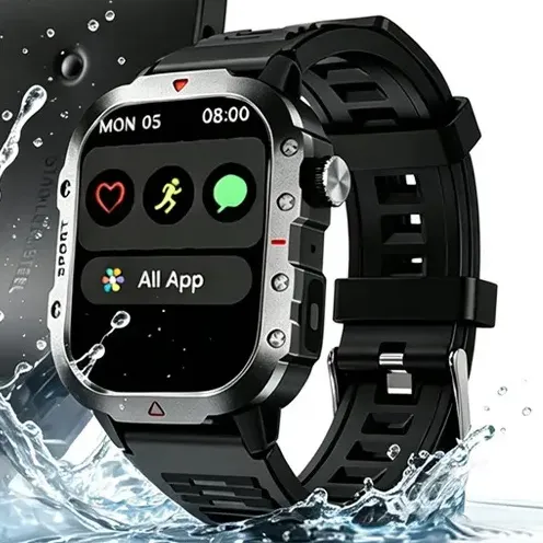 Smartwatch Hancdon H11 Tela 2.01 Ips Masculino Feminino 3 Pulseiras Para Chamadas Bluetooth E Compatível Android Ios Preto Silicone