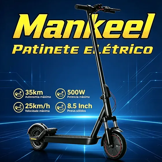 Patinete Elétrico Scooter Adulto Mankeel , 500w-(36v 7.8ah) Patinete Elétrico Scooter Adulto Mankeel , 500w-(36v 7.8ah)