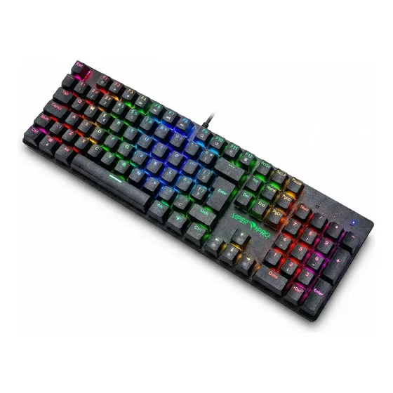 Teclado Gamer Mecânico Viper Pro Mamba c/ Switch Red, RGB e Layout ABNT2