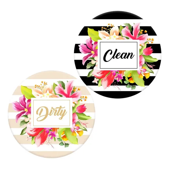 Máquina De Lavar Louça Clean Dirty Sign Dupla Face Kitchen 5