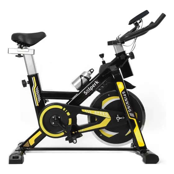 Bicicleta Spinning Com Roda De Inércia De 10kg Cor Preto