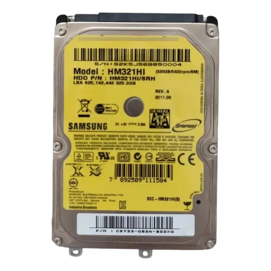 Hd Interno Samsung Spinpoint Hm321hi 320 Gb 5400rpm (Recondicionado)