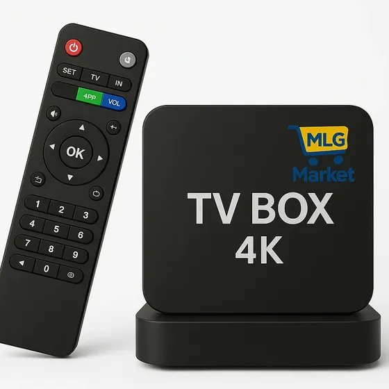 Aparelho Conversor Tv Box Transforme Sua Tv ## Comum Em Smart 4k Wifi 5g Youtube Netflix Pro Cor Preto - MLG Padrão