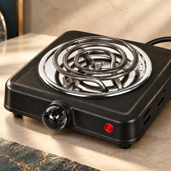 Fogão Fogareiro Cooktop Elétrico Portátil 1 Boca Compacto