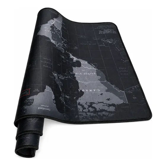 Mouse Pad Gamer 90x40cm Mapa Mundo Grande Antiderrapante