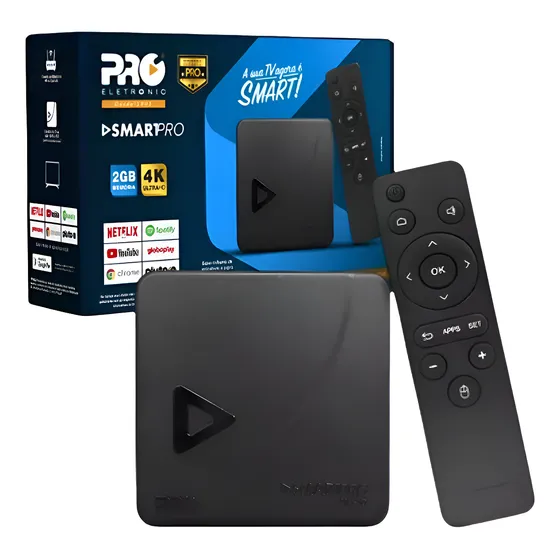 Proeletronic Smart Tv Box 4k 16gb Preto 3a Geração