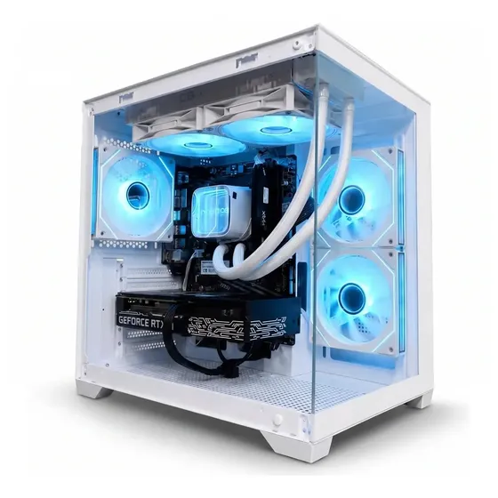 Pc Gamer Lux 7 5700x 16gb 1tb Rtx 5060 Wi-fi Watercooler 240mm RGB (Branco)