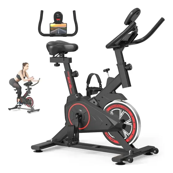 Bicicleta Ergométrica Spinning Fitness Inércia 8kg Preta