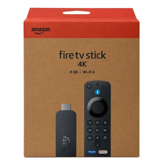 Amazon Fire Stick 4k Ultra Hd Wifi 6 Preto Padrão