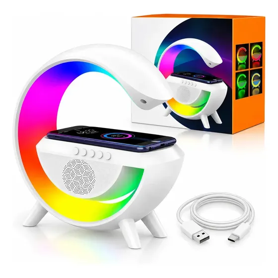 CAIXA DE SOM G-SPEAKER LUMINÁRIA E CARREGADOR BIVOLT