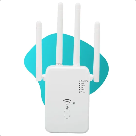 Repetidor Extensor De Sinal Wifi 5g E 2,4g Internet