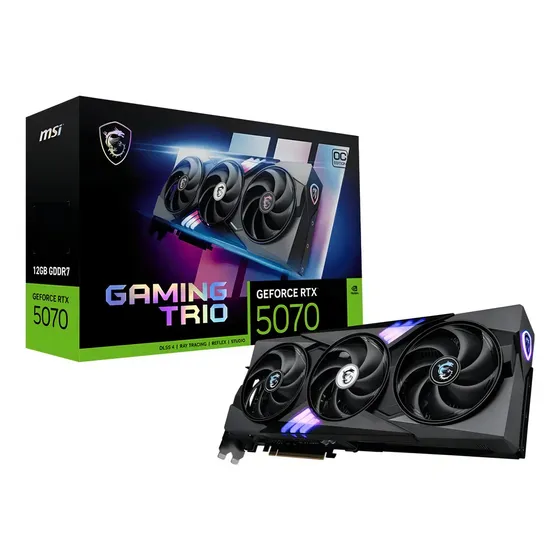 Placa De Vídeo Msi Geforce Rtx 5070 Gaming Trio Oc 12gb