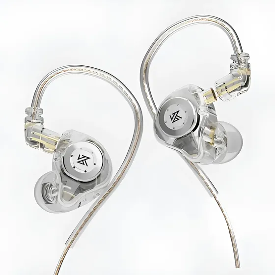 Fones de ouvido Kz Edx Pro In Ear sem microfone de cristal Fones de ouvido Kz Edx Pro In Ear sem microfone de cristal