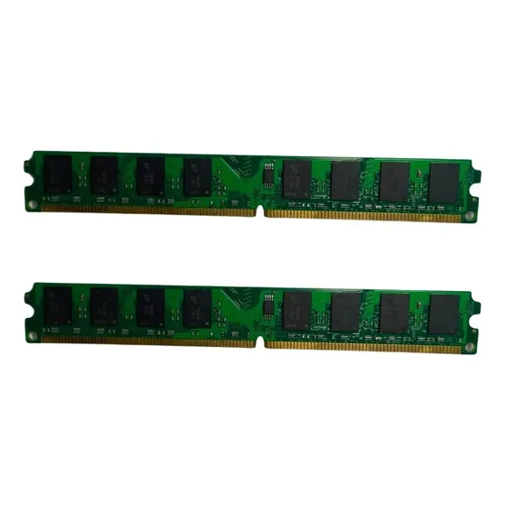 Kit 2 Memorias Ram Para Desktop Ddr2 2gb 800mhz 1.8v Dimm
