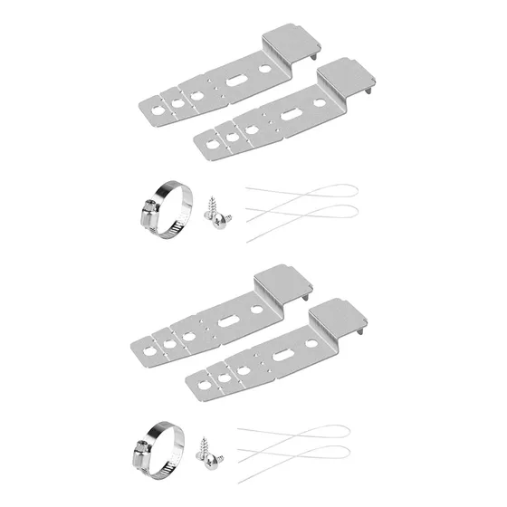 Kit De Suporte De Montagem Para Máquina De Lavar Louça 2set Prateado