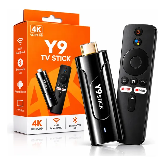 Aparelho Smart Tv Box Stick Android 4k Wi-fi C/play Store Aparelho Smart Tv Box Stick Android 4k Wi-fi C/play Store