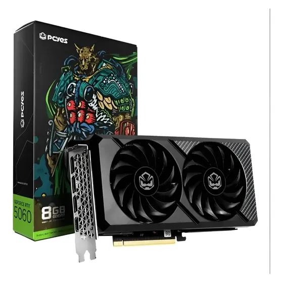 Placa De Vídeo Pcyes Geforce Rtx 5060 8gb Gddr7 128 Bits