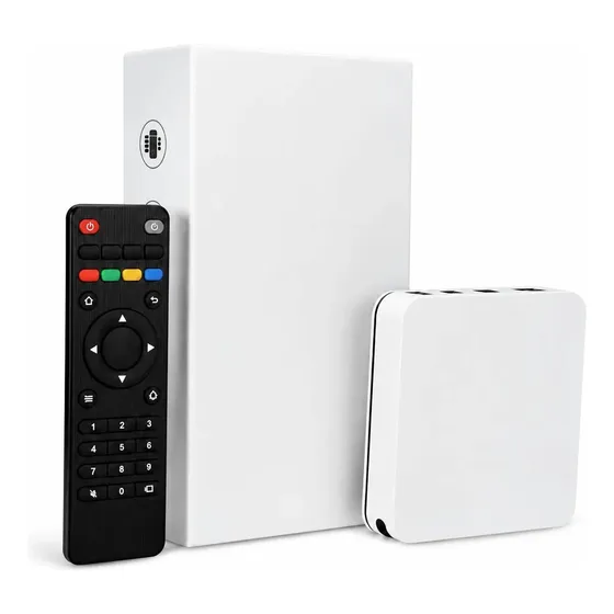Tv Box Uni Android V10 4k 2 Ran Wi-fi 5g Branco Padrão