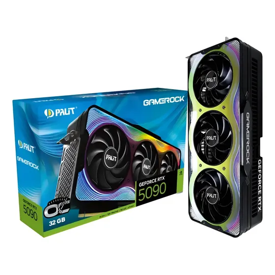 Placa De Video Geforce Nvidia Palit Rtx5090 32gb Gamerock Oc