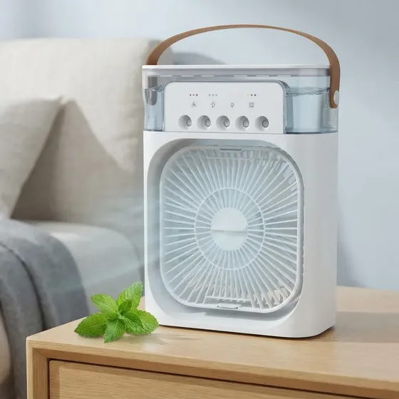 Mini Ar Condicionado Portatil Climatizador Ventilador Usb