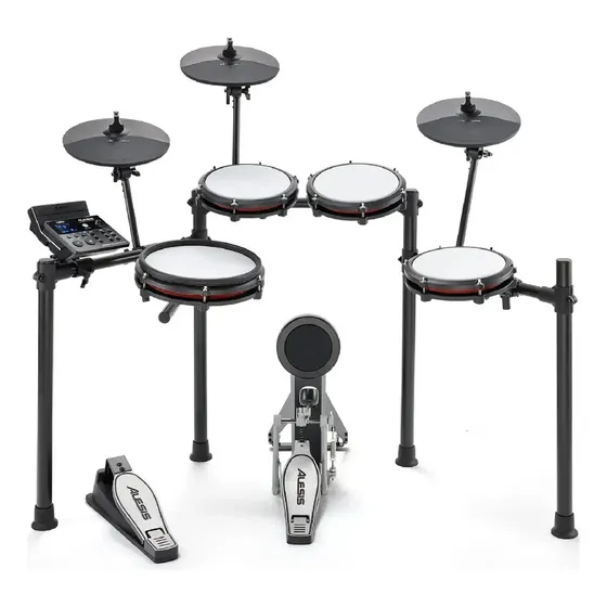 Bateria Eletrônica Alesis Nitro Max Kit 8 Peças Bluetooth