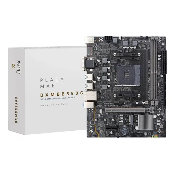 Placa Mãe Duex Dxmbb550g, Chipset B550, Amd Am4, Micro ATX, Ddr4 Placa Mãe Duex Dxmbb550g, Chipset B550, Amd Am4, Micro ATX, Ddr4