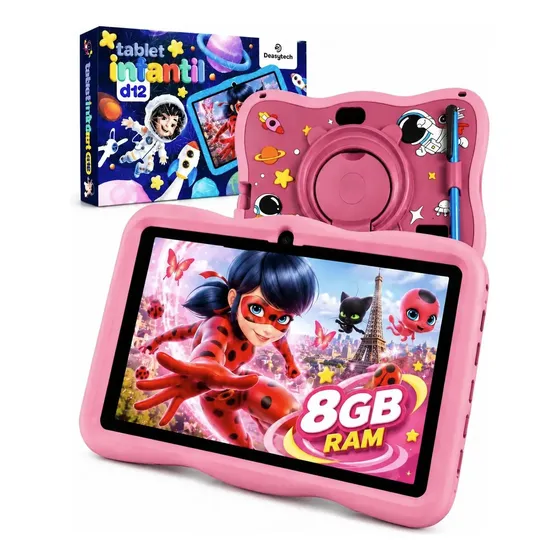 Tablet Infantil 7 Android 14 Octa-core 128gb 8gb Wi-fi
