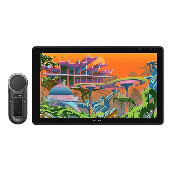 Tablet De Desenho Huion Kamvas 22 Plus Qled De 21,5 Polegada