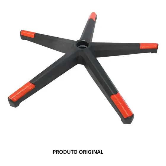 Base Universal Para Cadeira Gamer/office Preto E Vermelho