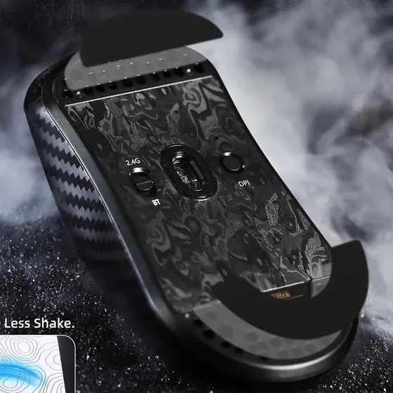 Attack Shark R11 Fibra De Carbono Mouse Para Jogos Sem Fio Cor Cinza