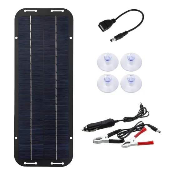 Conjunto Externo De Painel Solar Monocristalino De 5w 6w