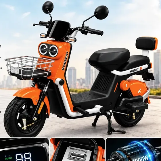 Bike Scooter Moto Eletrica Bateria Litio 1000w 60km Aut.