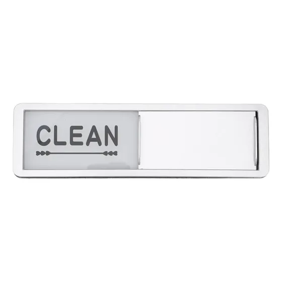 Ímã De Máquina De Lavar Louça Clean Dirty Sign Em Aço Inoxid