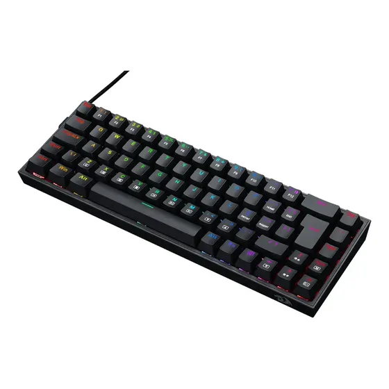 Redragon Castor Rgb Preto Switch Marrom Abnt2