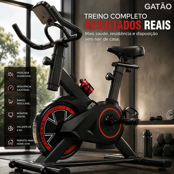 Bicicleta Ergométrica Fitness Spinning Cardio