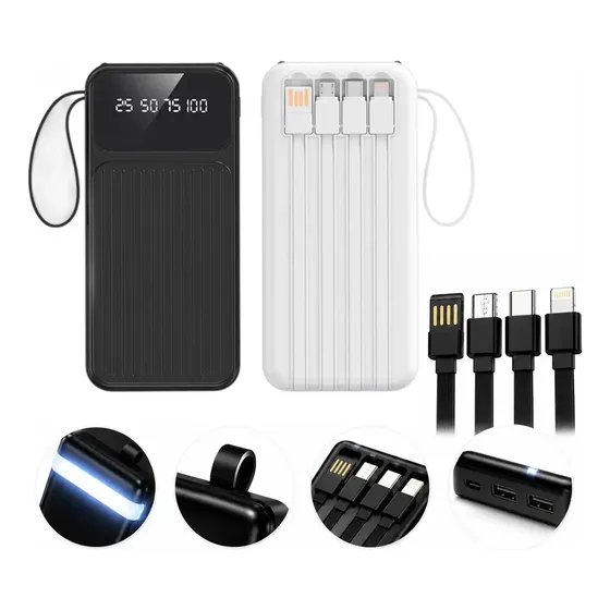 Powerbank 10000mah Carregador Portátil Turbo Display Digital
