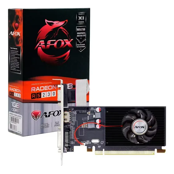 Placa De Vídeo Afox Amd Radeon R5 230 1gb Ddr3