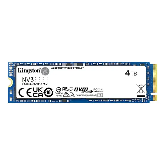 Ssd M.2 Kingston 4tb Nvme Pcie 4.0 - Snv3s/4000g Ssd M.2 Kingston 4tb Nvme Pcie 4.0 - Snv3s/4000g