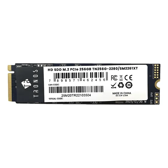 Disco Sólido Interno Ssd Tronos Nvme 256gb M.2 Preto