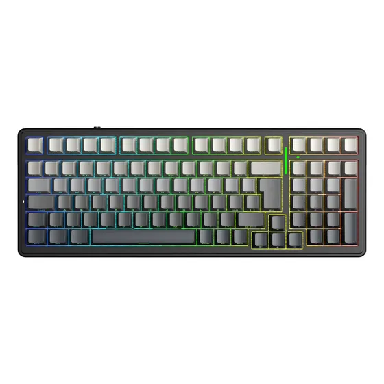 Teclado Aula F99 Mecânico Preto Degradê Tri Mode Gamer Anbt2 Teclado Aula F99 Mecânico Preto Degradê Tri Mode Gamer Anbt2