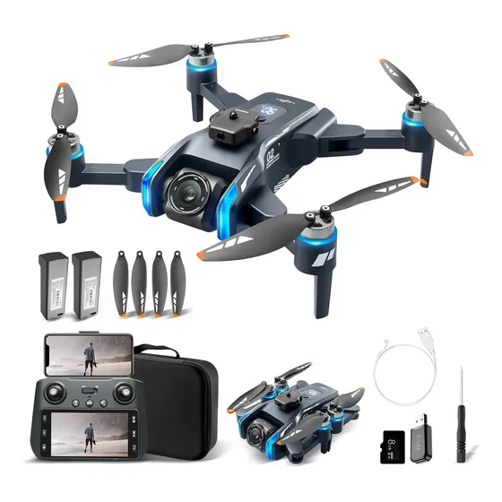 Drone Xt808 Com Gps Sem Escova Câmera 4k 2 Baterias Iigenai