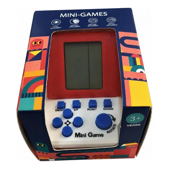 Mini Game Portátil Retrô Clássico Com Jogos Brick Game