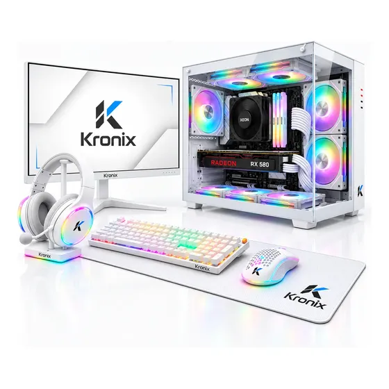 Pc Gamer Branco I7 Computador Placa Video 8gb Ddr5 Completo